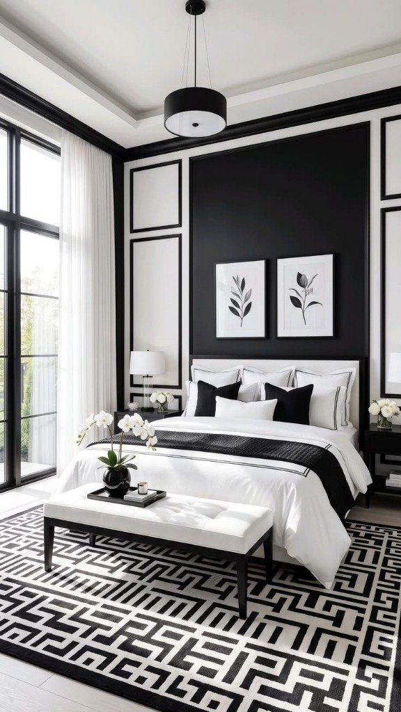 French linen duvet cover set with contrast piping